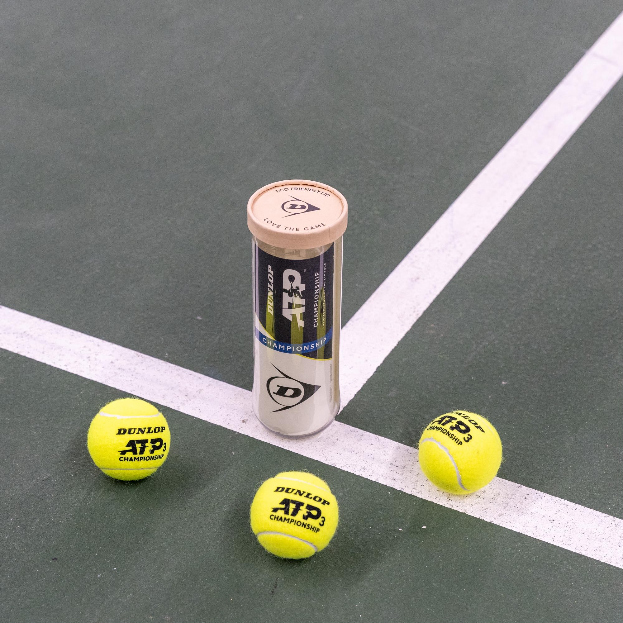DUNLOP Balle de Tennis ATP Championship - pour Sable, Terrain Dur et Gazon
