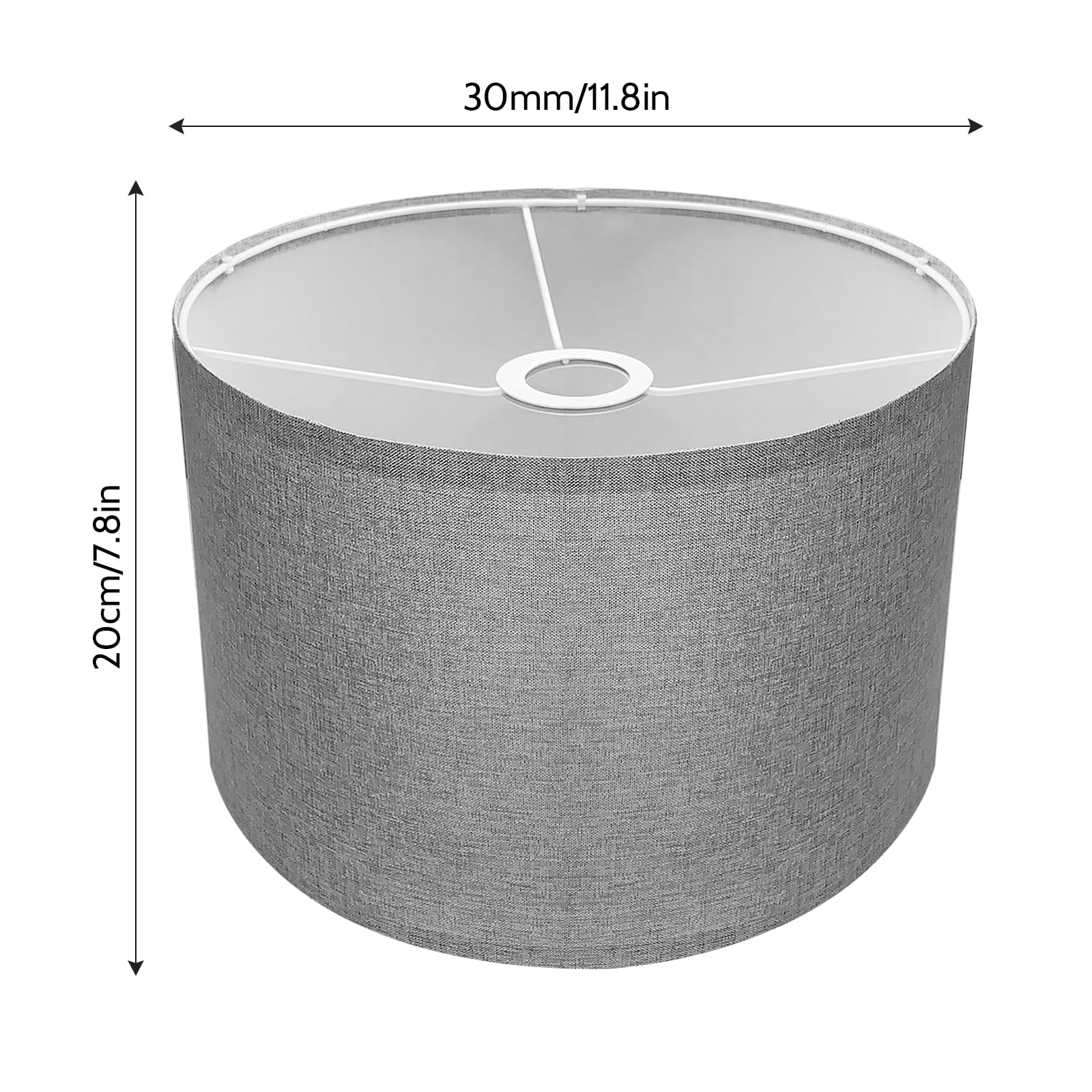 WEKADRIN Lampenschirm Orange - Hufeisenförmig Für Tischlampe