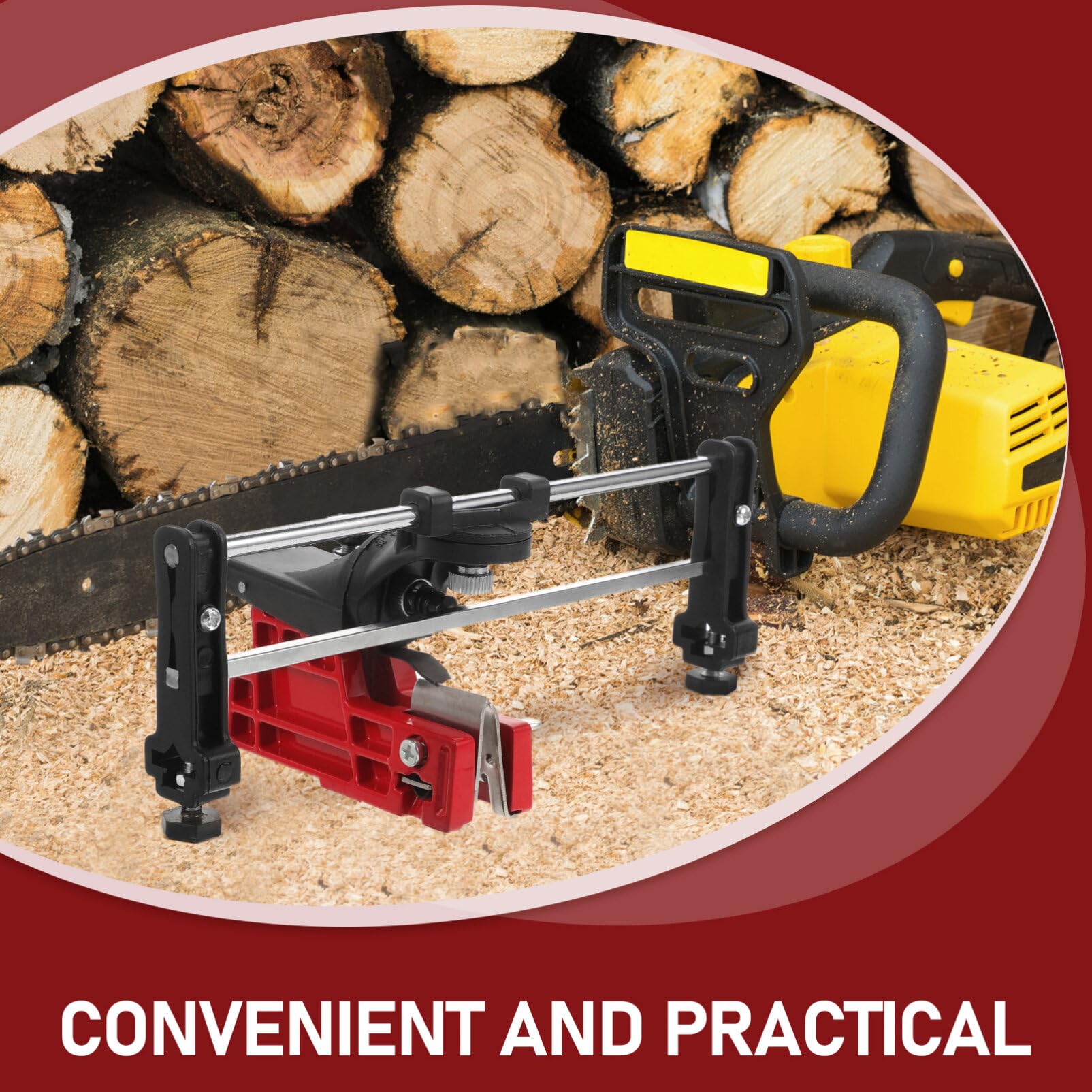 BESPORTBLE 1set Affilatore Per Motosega Strumento Professionale Per Affilare Catene Di Motosega Guida Di Affilatura Resistente e Durevole Aumenta Efficienza Lavorativa e Risparmia
