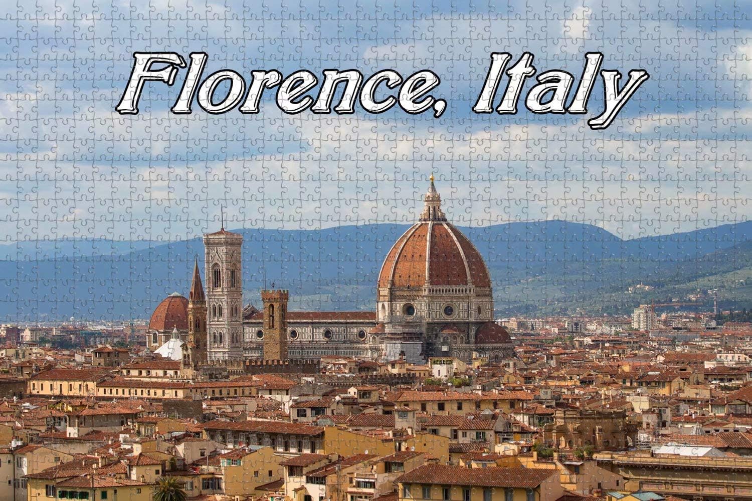Jigsaw Puzzle for Adults Italy Old Town Florence Puzzle 1000 Piece Travel Souvenir