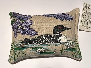 Balsam FIR Pillow 3"x5" Loon Purple Lilac Lilypad Sachet Pines Cent Lodge Style