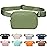 Fanny Belt Bag Waist Pack Crossbody Bags Bum Bag for Running Hiking Travel Workout Adjustable Strap for Women-green