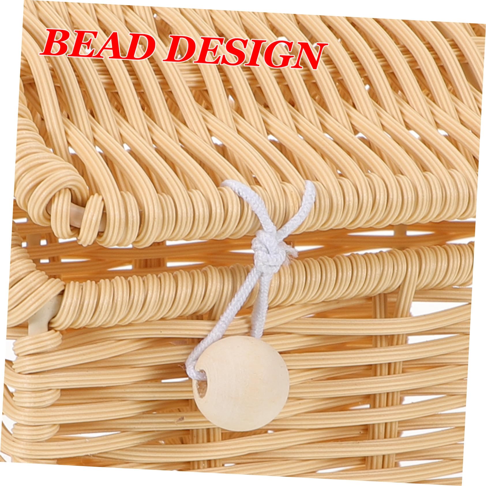 Ciieeo Cesta de Dulces Navideña Tejida Mano Canasta de Ratán de Imitación con Asa Canasta de Casa de Muñecas Decoración para Showers y Festividades