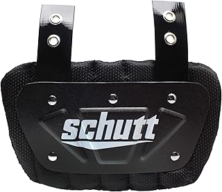 Schutt Sports Football Ventilated Back-Plate for Shoulder Pads, Black/Blue, Youth