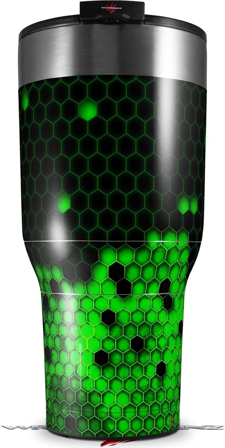 Skin Wrap Decal for New 2017 RTIC Tumblers 40oz HEX Green
