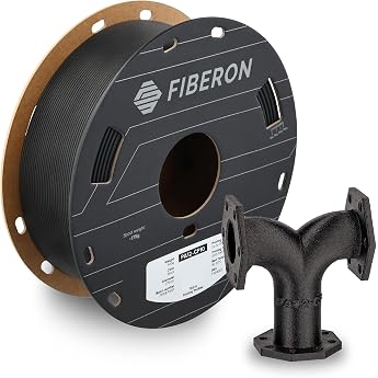 Polymaker Fiberon PA12-CF10 Nylon Filament 1.75mm Black 0.5kg Low Humidity Sensitivity PA12-CF Carbon Fiber Nylon 1.75mm 3D Printed Filament