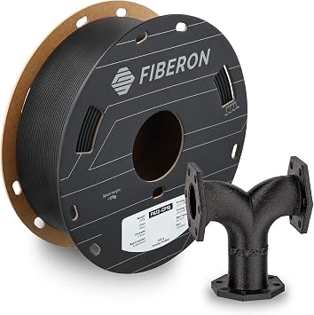 Polymaker Fiberon PA12-CF10 Nylon Filament 1.75mm Black 0.5kg, Low Moisture Sensitivity PA12-CF Carbon Fiber Nylon 1.75mm 3D Printing Filament