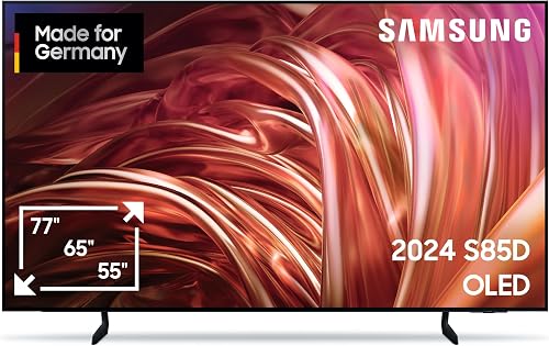 Samsung OLEDGQ55S85D TV 4K 55" OLED HDR, Dolby Atmos, TV con procesador Neural Quantum AI Gen2, AI Upscaling, Smart TV, AI, modelo alemán          [Clase de eficiencia energética G]