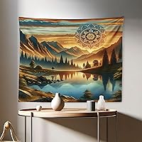 Vista 153 de Ambesonne Tapiz de palmera, impresión de imagen de atardecer tropical, estilo vintage, playa de verano, para colgar en la pared para dormitorio