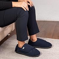 Vista 30 de EuropeanSoftest - Pantuflas clásicas con forro de rizo francés para mujer, con espuma viscoelástica 80-D, transpirables, lavables, para interiores