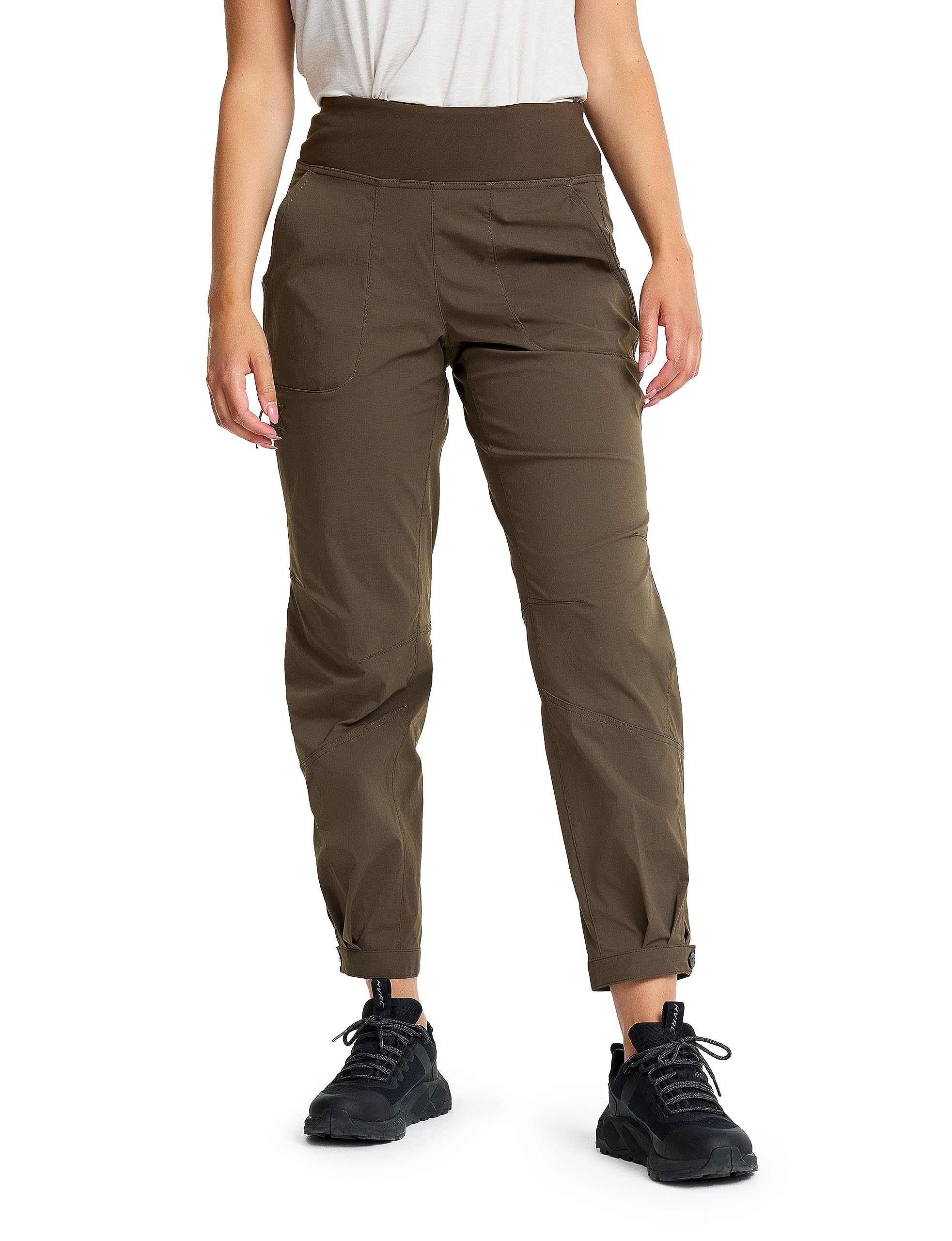 RevolutionRace Breezy Curved Ankle Stretch Hose für Damen, Leichte und atmungsaktive Hose für den Alltag und alle Outdoor-Aktivitäten