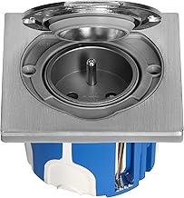 Prise en acier inoxydable IP55, couvercle à clapet, pince enfichable, boîte de commutation coupe-vent, type E français