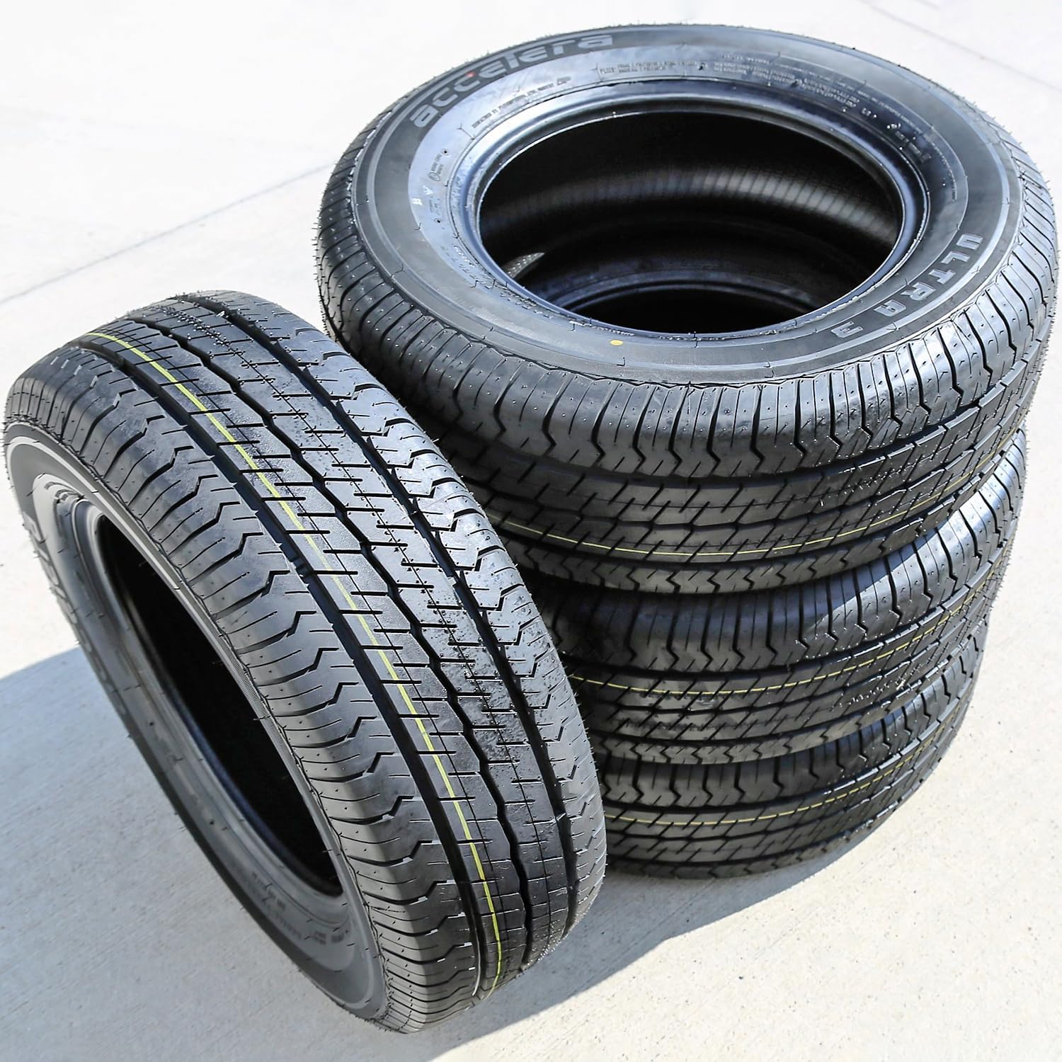 Accelera Ultra 3 All-Season Commercial Radial Tire-195/75R16 195/75/16 195/75-16 107/105S Load Range D LRD 8-Ply BSW Black Side Wall