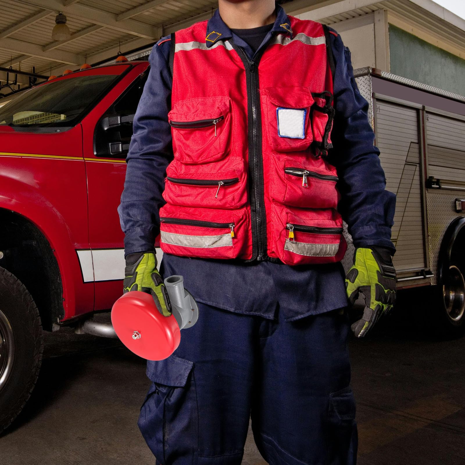 Rot Eisen Feueralarmglocke für Wasseralarmsysteme mit Lauter Alarmanzeige
