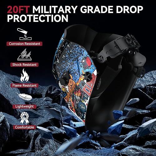 Vista 53 de ARCCAPTAIN Casco de soldadura de pantalla de visualización grande, 1/1/1/1 capilla de soldadura de oscurecimiento automático de claridad óptica, 4