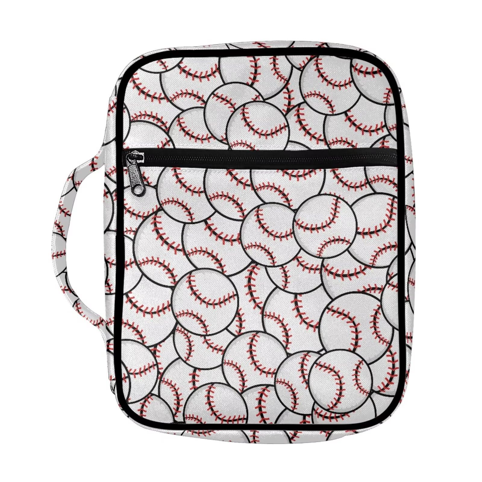 Coldinair Baseball Bible Cover Bible Case Tote Bag for Kids Teen,Portable Carrying Book Case Church Bag Bible Protective with Handle and Zippered Pocket — image 1