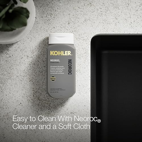 Miniatura 4 de KOHLER Kennon 28003-1-CM1 - Fregadero de cocina de montaje inferior o superior de 25 pulgadas, fregadero de cocina de un solo tazón, fregadero de