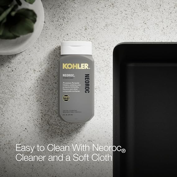 KOHLER 28003-1-CM1 Kennon 25 Top-/Undermount Single-Bowl Kitchen Sink, Includes Sink Rack, Matte Black