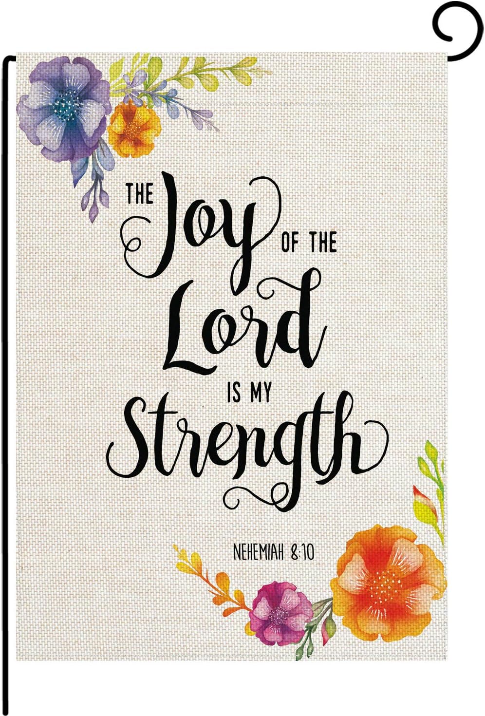 "With God" Inspirational Garden Flag - 12.5 X 18 Inches, Briarwood Lane Brand