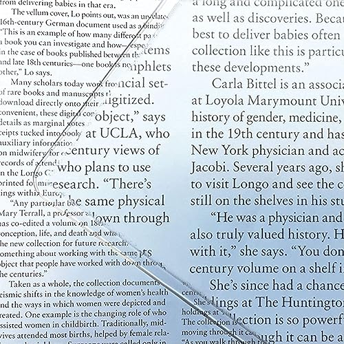 Miniatura 4 de MAGDEPO - 2 hojas de aumento de área grande, acrílico rígido, página completa de 10.5 x 7.8 pulgadas, con lupa de tamaño de tarjeta para leer