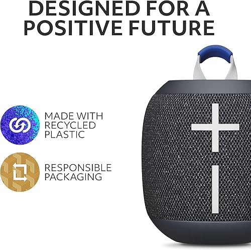 Miniatura 7 de Ultimate Ears WONDERBOOM 4, altavoces Bluetooth impermeables para exteriores con graves potentes y sonido de 360 grados, altavoz inalámbrico Negro