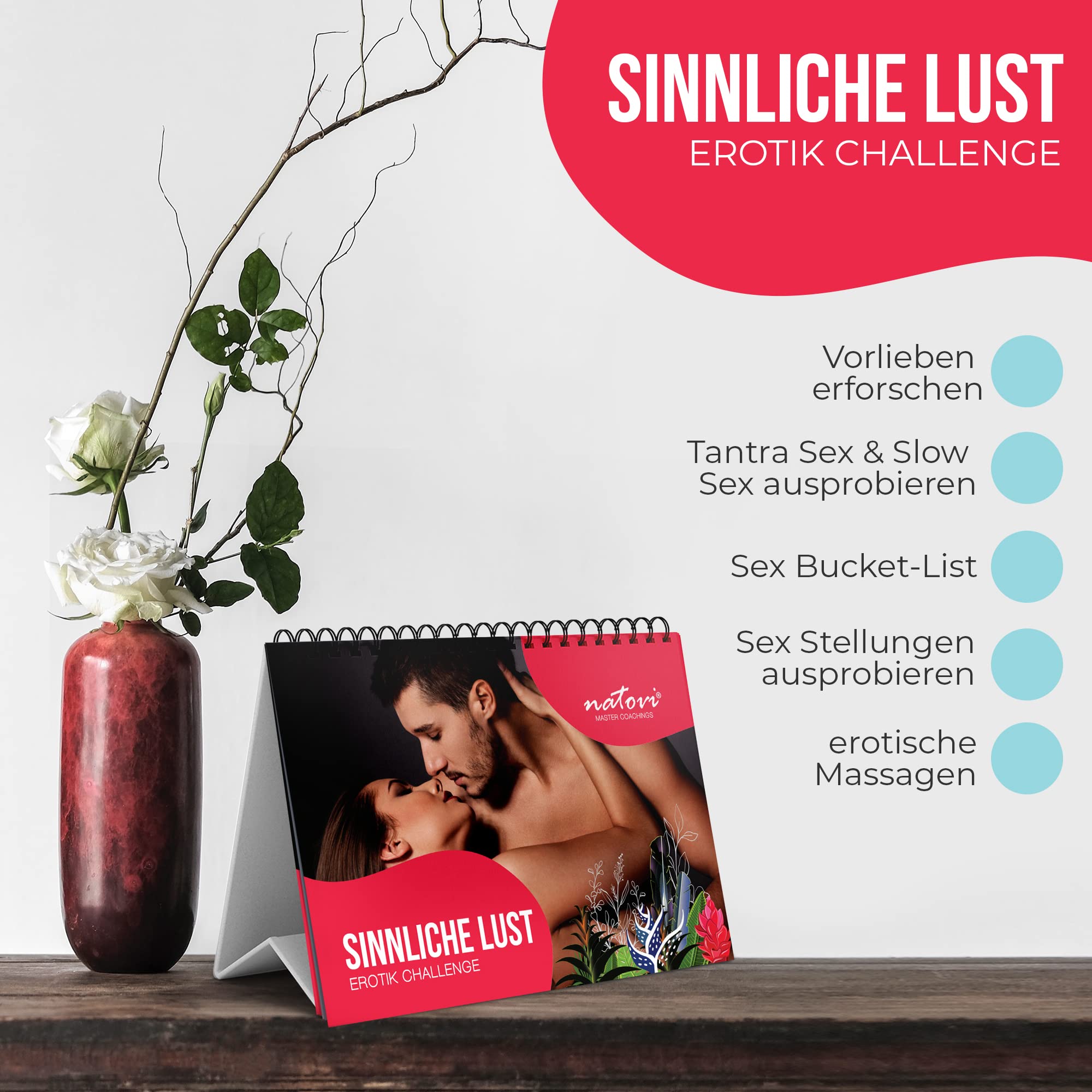 NATOVI Sinnliche Lust Erotik Challenge - Sex Spiel mit Erotik Aufgaben aus  Tantra & Kamasutra - Partner Geschenk zu Jahrestag, Hochzeitstag &  Geburtstag für sinnliche Paarzeit! : Amazon.de: Drogerie & Körperpflege