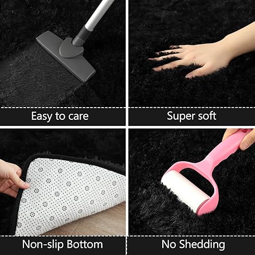 Miniatura 5 de AROGAN Alfombra de pasillo de 2 x 6 pies para dormitorio, alfombras lavables con espuma viscoelástica para pasillos, entrada, alfombra mullida para