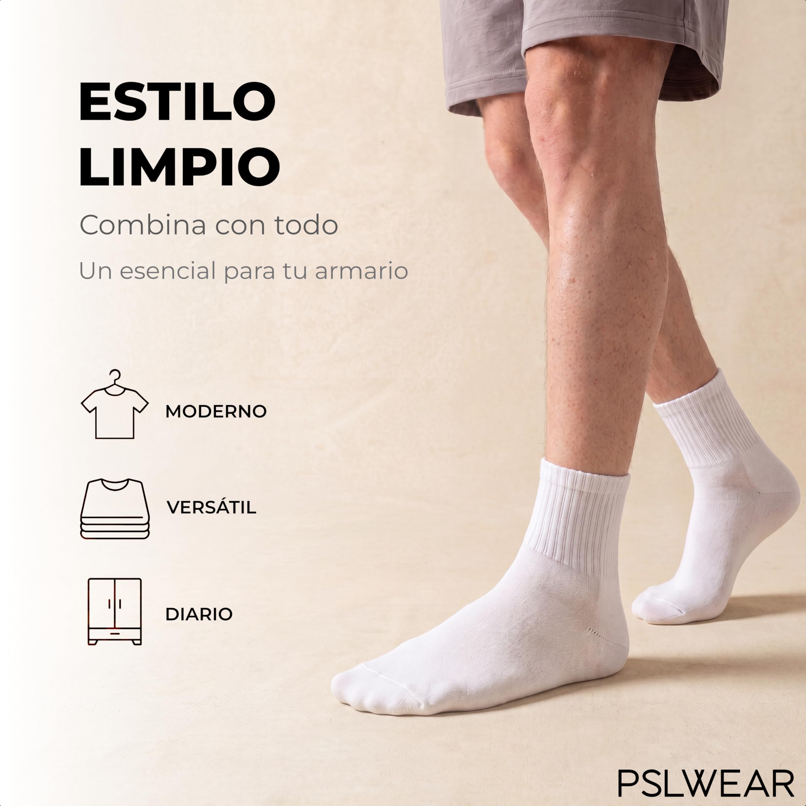 Calcetines Hombre Mujer Cómodos, Resistentes y Transpirables | Uso Diario y Multifunción | Pack 6 y 12 Pares