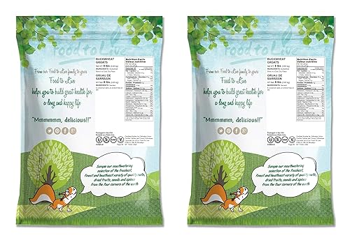 Miniatura 2 de Granados de trigo sarraceno, 16 libras  Granos enteros cascados, crudos, kosher, vegano, Sirtfood, granel, buena fuente de fibra dietética, cobre,