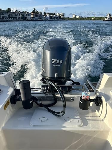 Miniatura 4 de E-Sea Cup ajustable (negro). Soporte para tazas montado con succión resistente. Perfecto para barcos, kayaks, cuatrimotos. Carritos de golf,