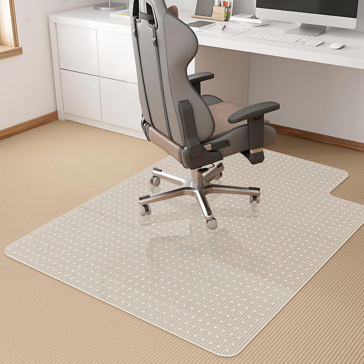 KMAT Office Chair Mat for Carpet, Computer Desk Mat,Clear