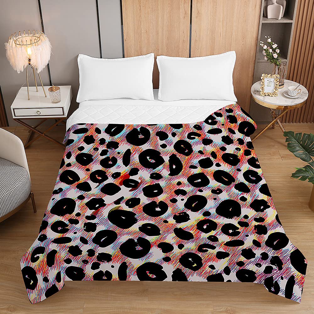 Couvre-lit matelassé léopard Chickw1 pour protéger votre lit avec élégance et douceur