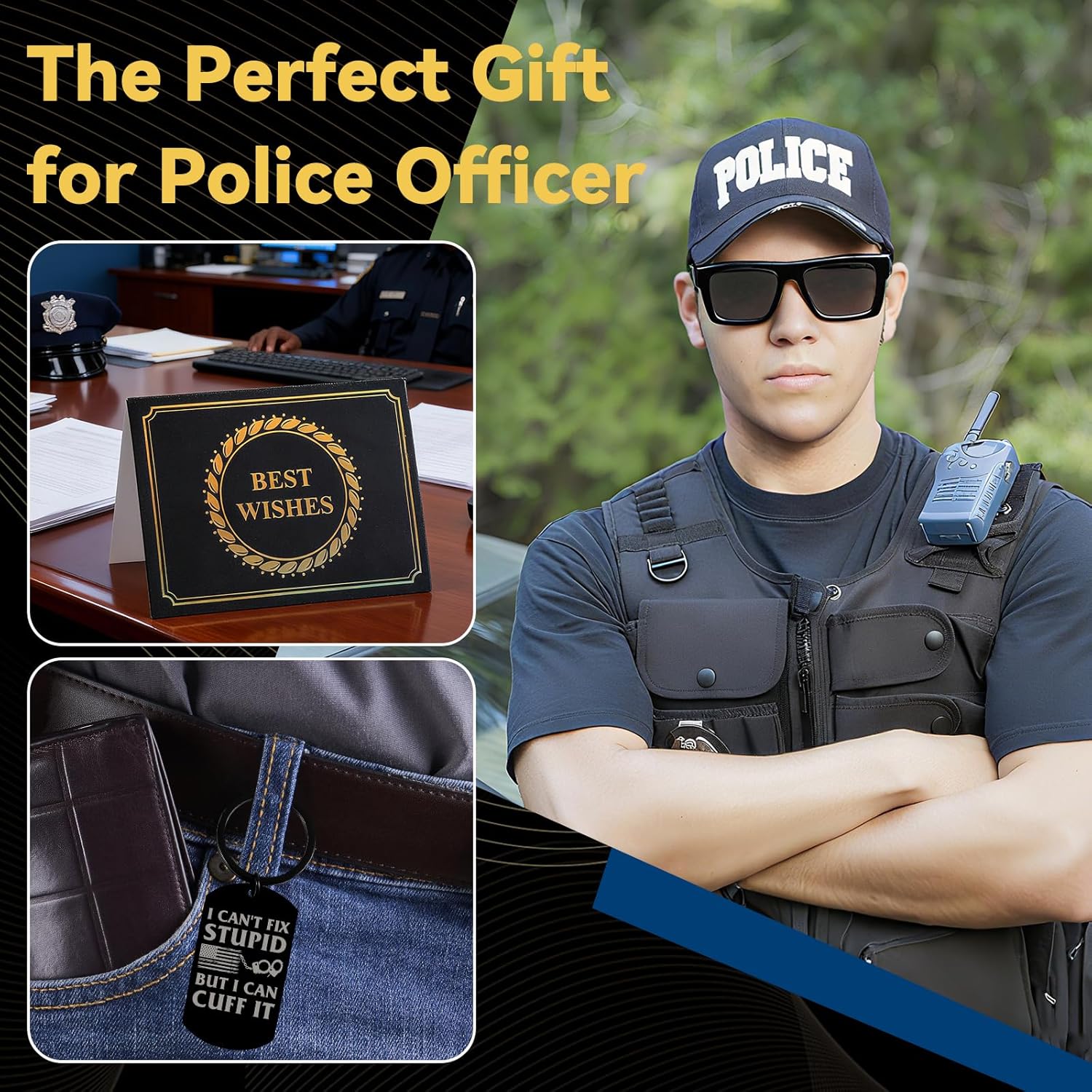 Police Gifts for Men, Police Officer Gifts, Best Gift for Law Enforcement, Funny Cop Gift Unique Policeman Presents for Christmas Academy Graduation Retirement Appreciation - Image 6