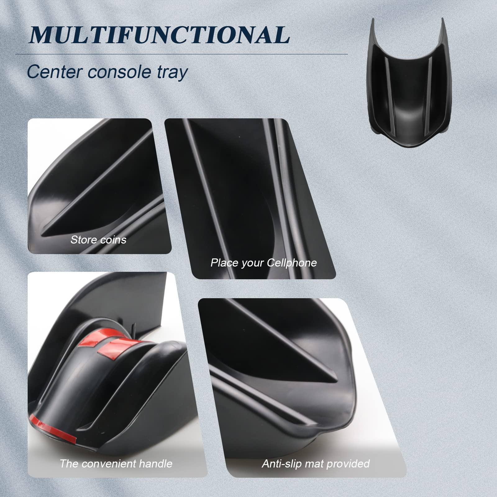 BIBIBO Portaoggetti Bracciolo per Smart Fortwo 453 C453 Smart Forfour 453 W453, Scatola di Immagazzinaggio, Auto Accessori Originali Interni Organizer, Storage Box