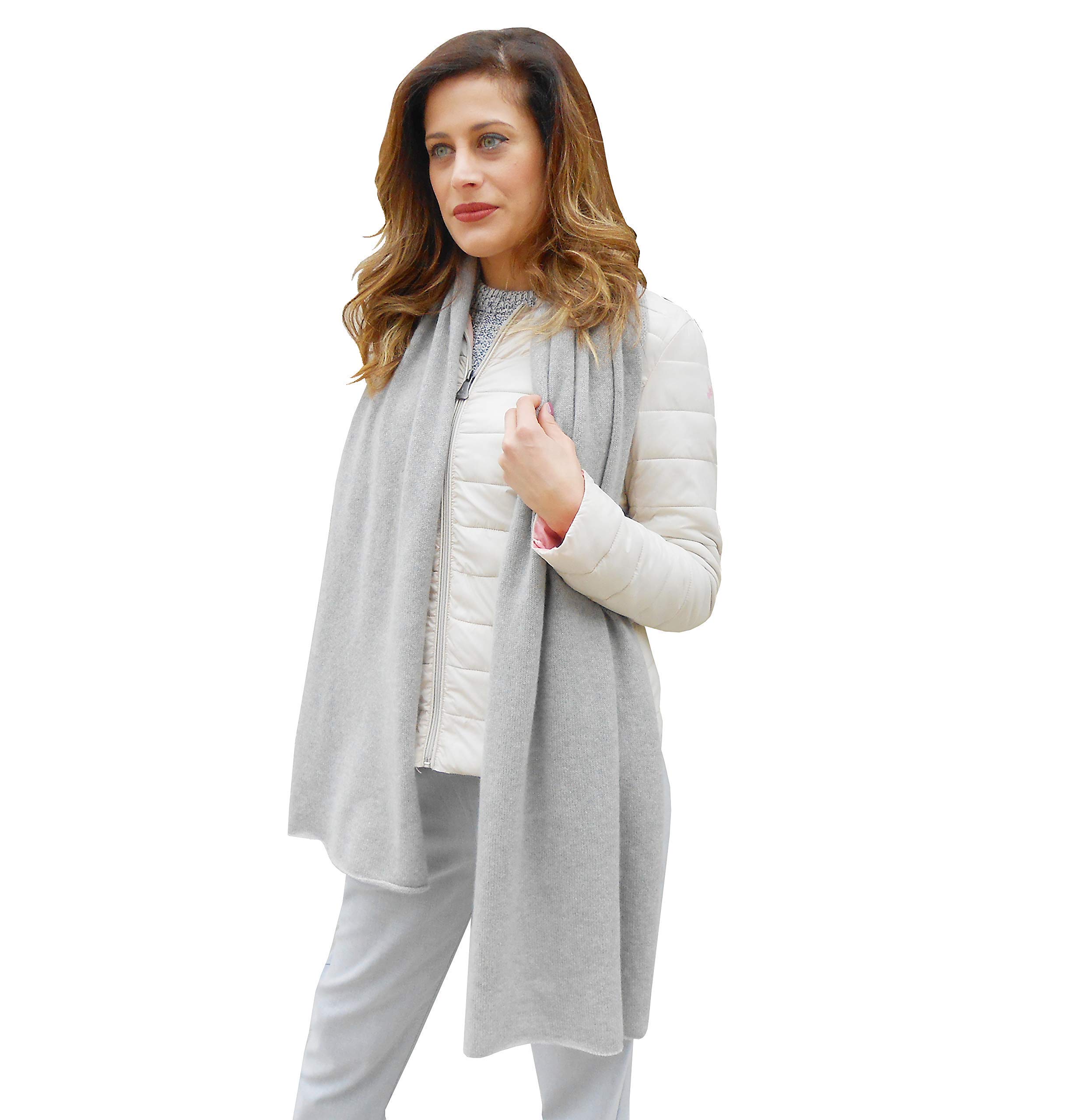 Sciarpa Stola Maxi Donna Invernale Cashmere 100% Grande Stola Molto Calda
