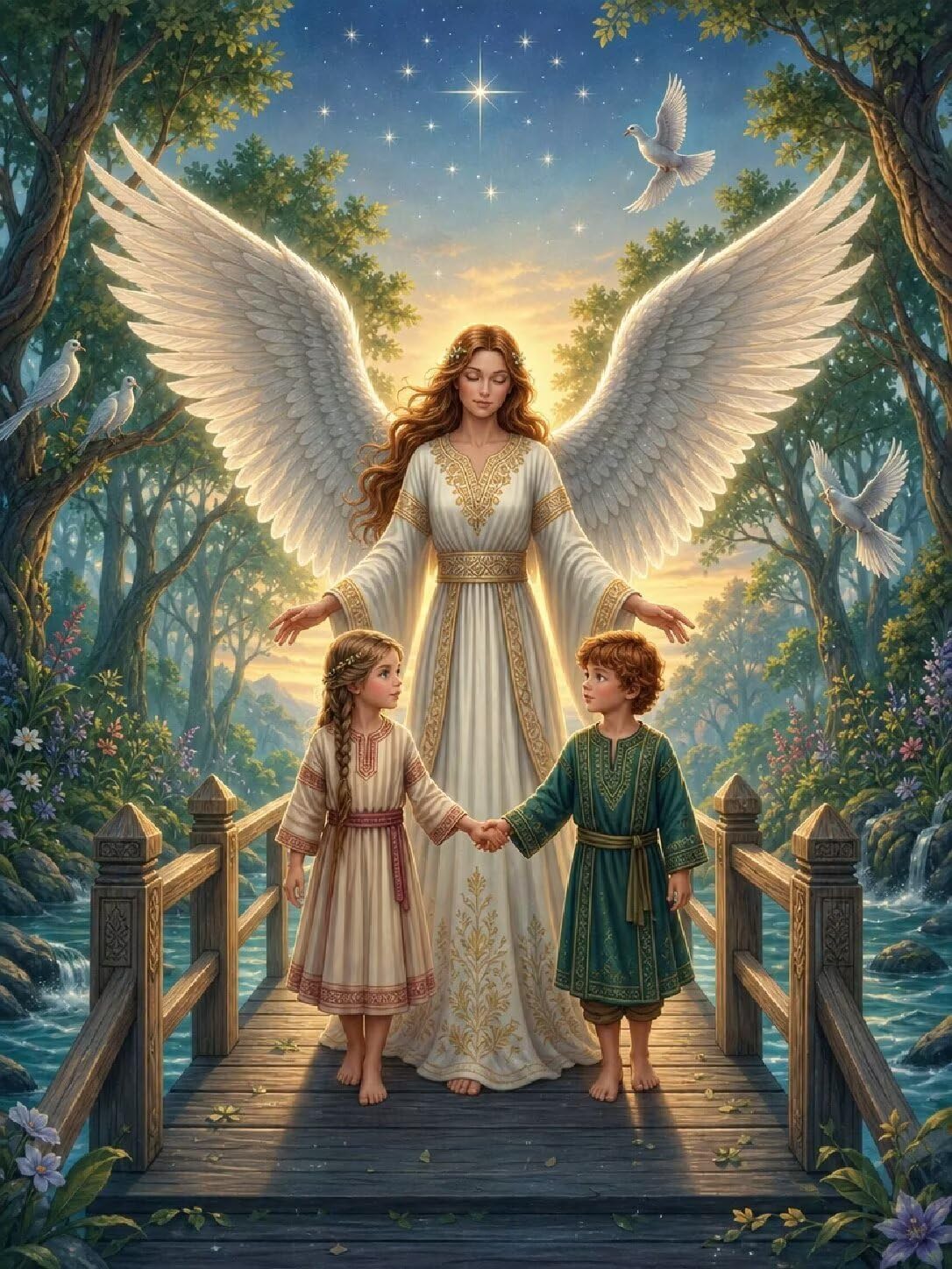 Diamond Painting Ángel Kit, Manualidad Creativa y Relajante 60x80cm C8-350