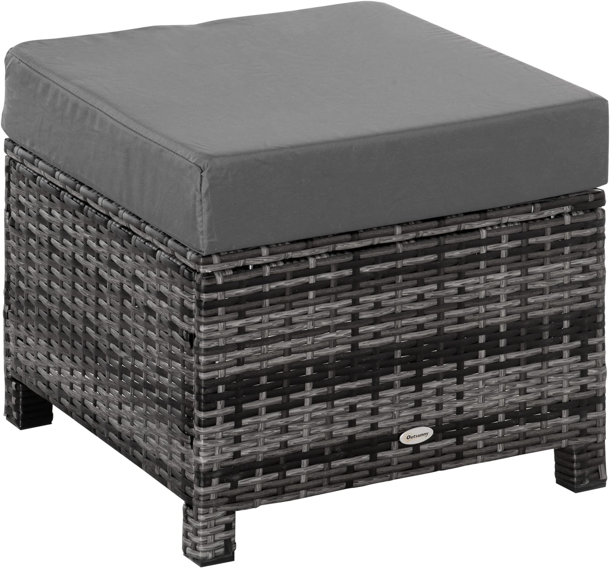 Keter Allibert Cube Outdoor Garden Furniture Storage Seat/Stool Brown