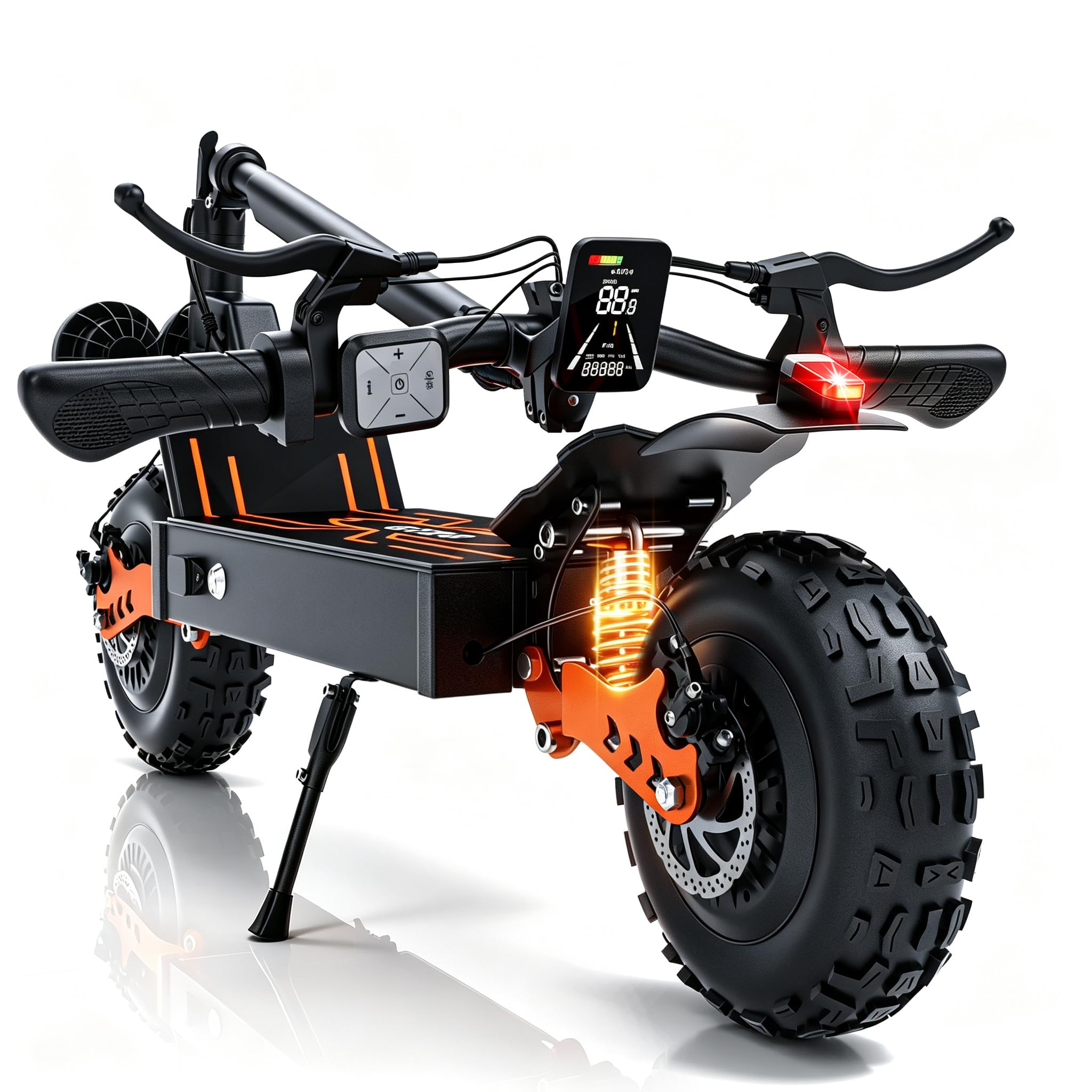 ASKGO Electric Scooter for Adults, 800W Motor, 25 Miles Long Range, 28MPH escooter with 48V 12Ah Battery, 11" Fat Tires, Foldable, Off Road Scooter for Commuting
