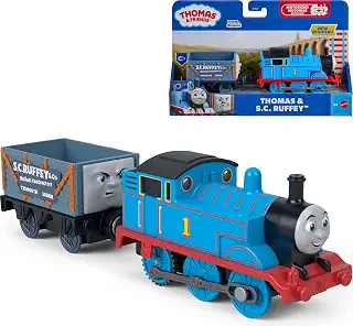 きかんしゃトーマスエンジン&S.C.Ruffeyトラック。 | Fisher-Price 未就学児向け電池式おもちゃの列車&乗り物、鉄道シリーズの定番キャラクター
