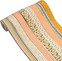 Vista 2 de David accessories Cinta de cinta de rayas de puntos de 1 pulgada de ancho x 40 yardas en total, 8 rollos de 5 yardas para bricolaje hecha a mano