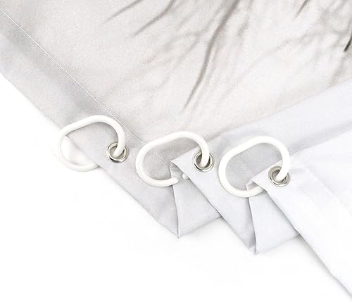 Miniatura 7 de EOBTAIN Cortina de ducha de calabaza de Halloween espeluznante para baño, cortina de ducha de murciélago y cuervo en el árbol muerto con 12 ganchos