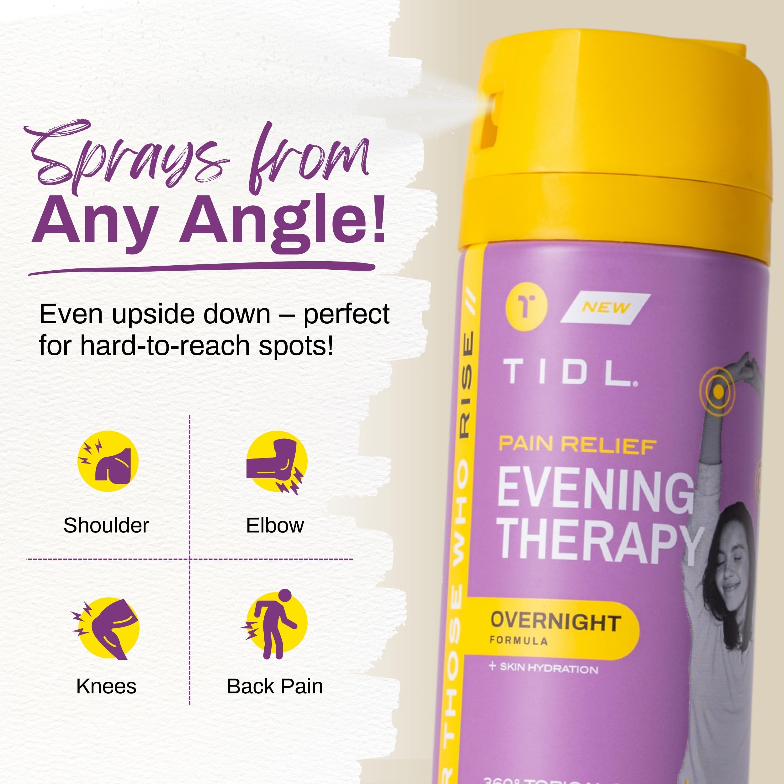 TIDL Evening Therapy Cryotherapy Pain Relief Spray, 3 fl oz — Amazon image 4