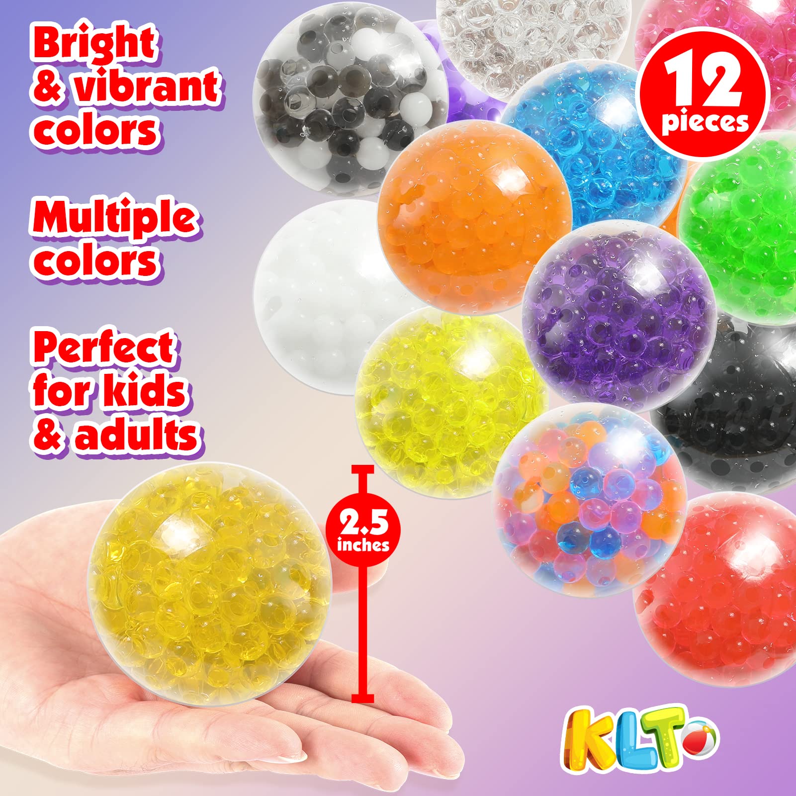 Buy KLT Sensory Stress Balls for Adults and Kids 12 Pack Sensory Toys