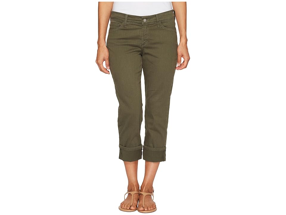 

NYDJ Petite Petite Dayla Wide Cuff Capris in Topiary (Topiary) Women's Jeans
