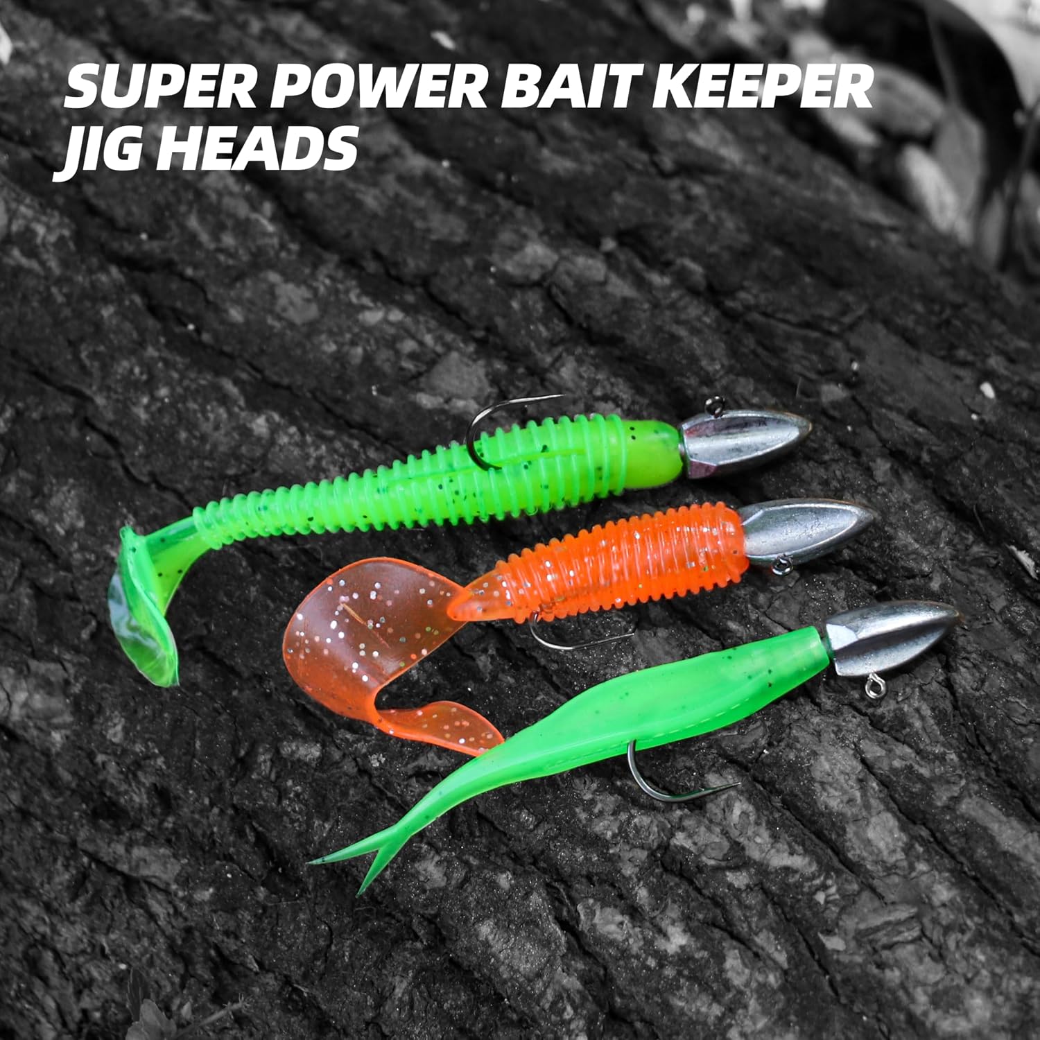 Swimbait Jig Heads, High Carbon Steel Sharp Hooks, Triple Barb & Anti-Snag Styles, Fast Sinking Lead Jigs for Soft Baits, Freshwater Saltwater Lures for Bass Pike Walleye Trout
