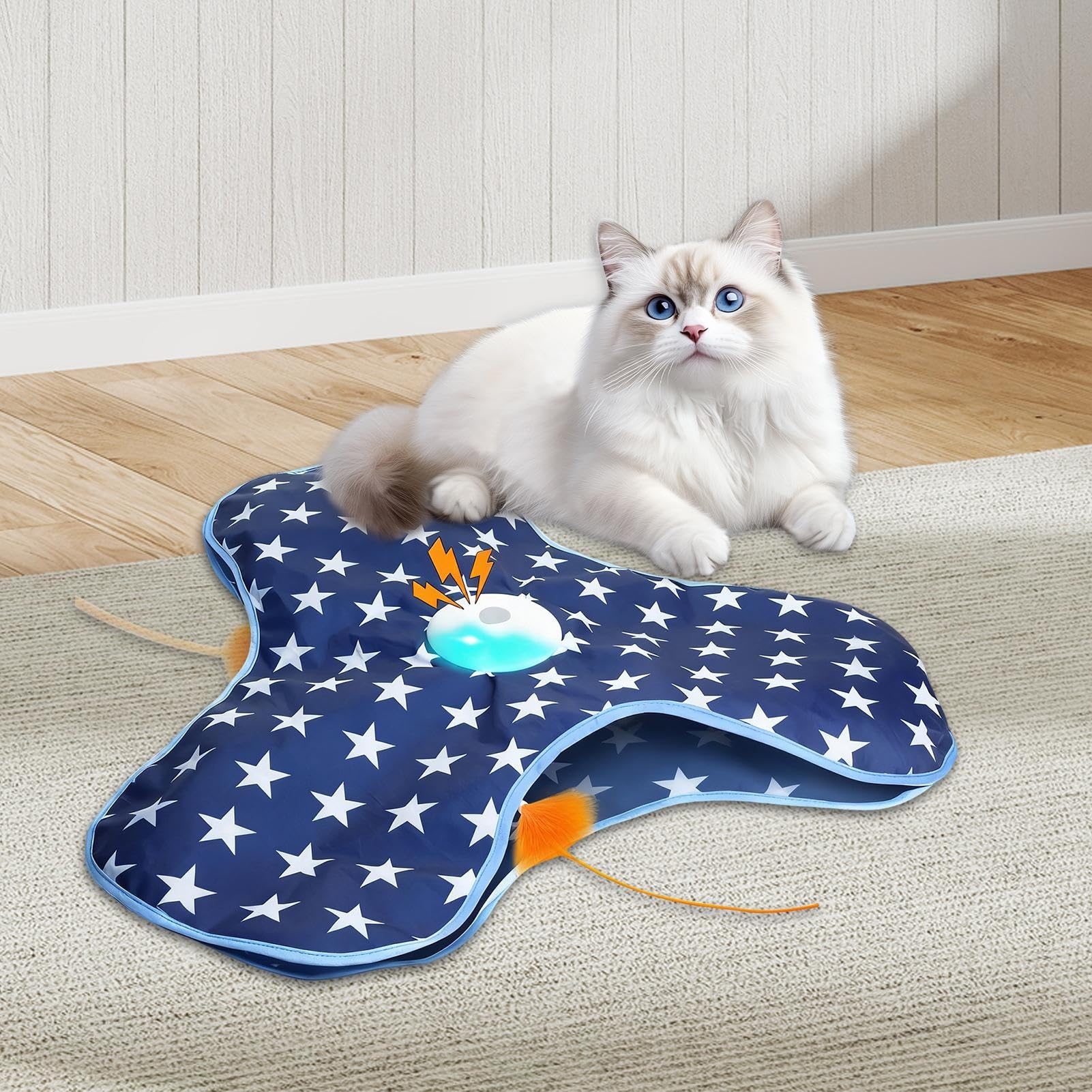 pour Chat – Interactive, Souris en Peluche pour Chats, engageant Le Plaisir de rebondir, favorise l'exercice de Stimulation mentale, Meilleurs Accessoires de Jeu pour Animaux de