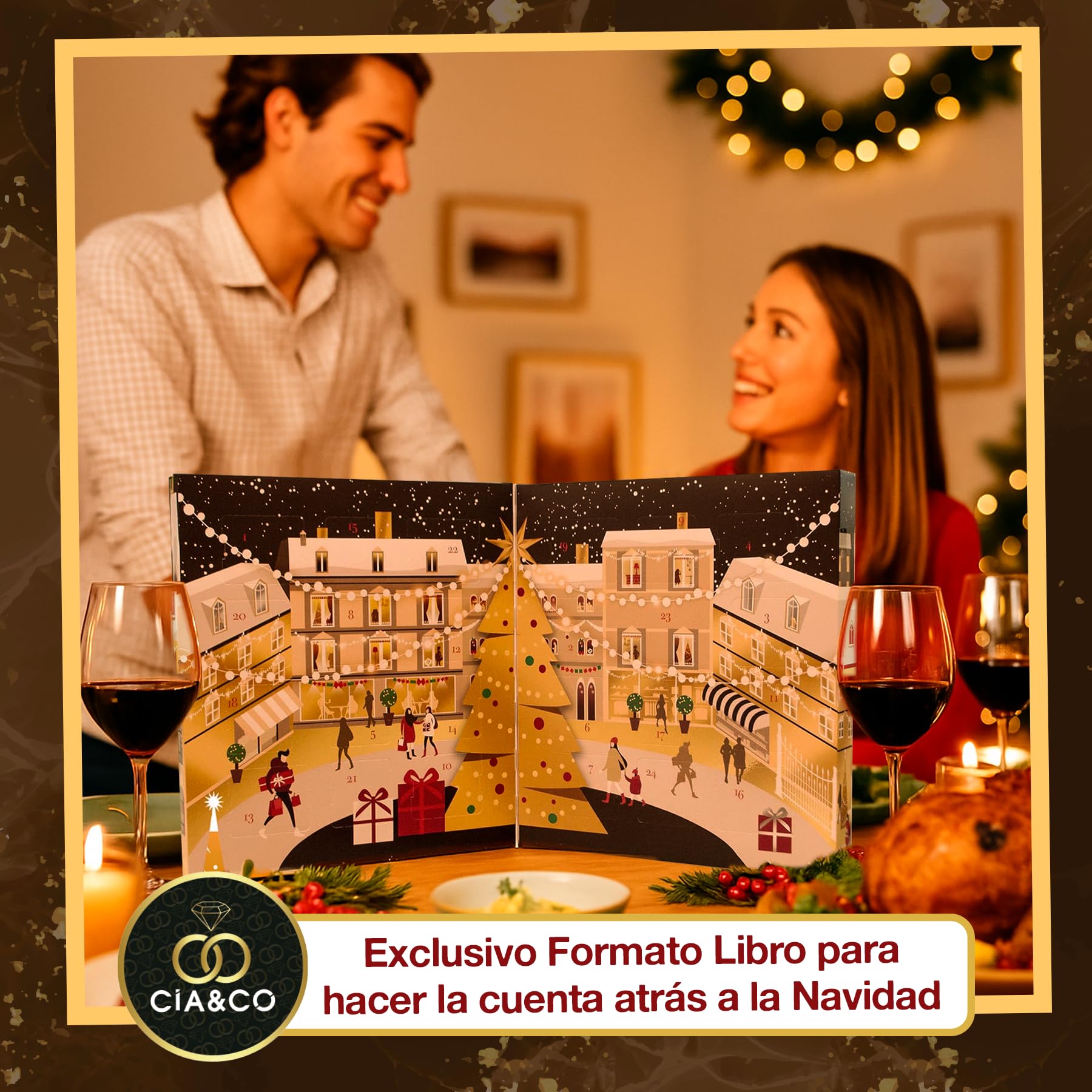 FERRERO COLLECTION Calendario de Adviento 2025 24 Bombones Gourmet 271 g Edición Premium Navideña