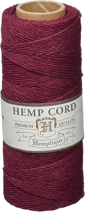 Amazon.com: Hemptique 100% Hemp Cord Spool - 62.5 Meter Hemp String ...