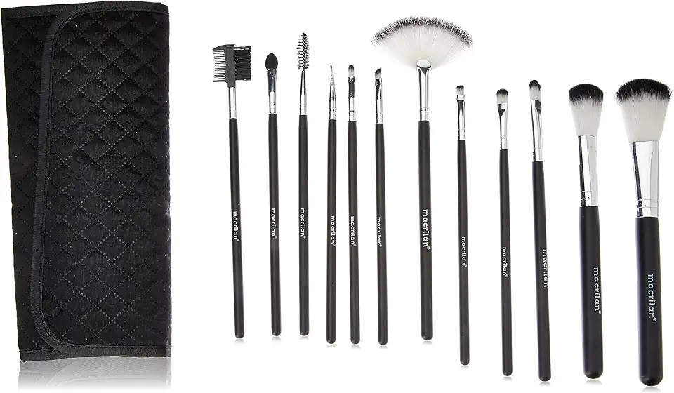 Macrilan Kit Com 12 Pincéis Para Maquiagem - Kp1-5E