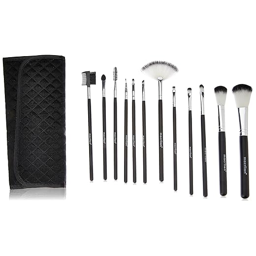 Macrilan Kit Com 12 Pincéis Para Maquiagem - Kp1-5E
